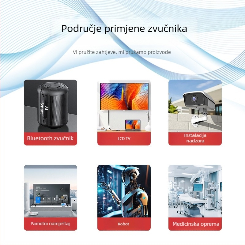 1,5-inčni tweeter Haier-stila, pneumatski tip s pojaseom za automobil
