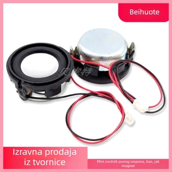 Bluetooth mali zvučnik s punim rasponom basova, promjer 23/24 mm, 4 Ω, 3 W, okrugli snažni magnet, za DIY projekte