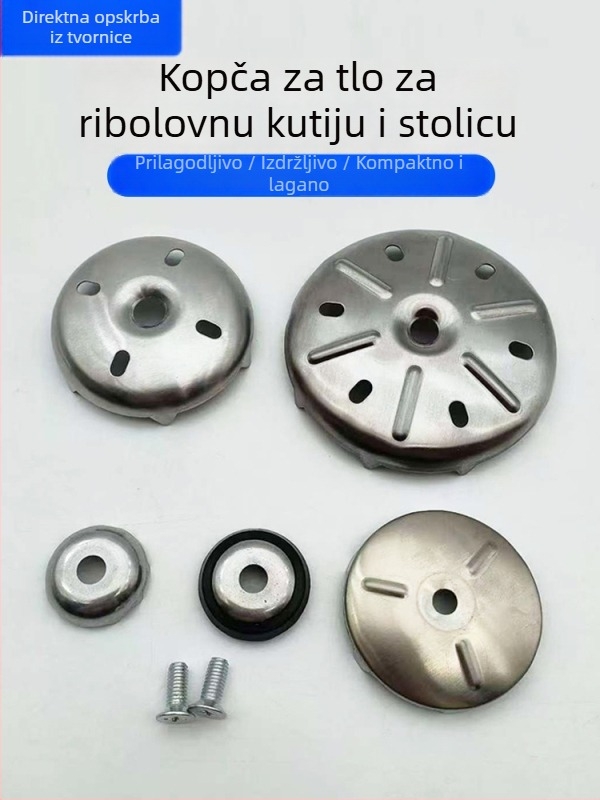 Zemljana kandža s vijcima za kutije i stolice za ribolov, noge 40-120 mm, univerzalni dodatak za ribolovne postave, debeli plastični zahvat