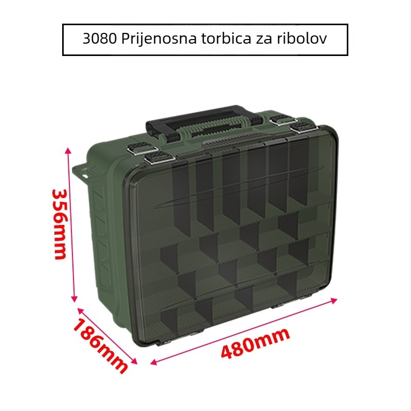 VS3070/3080 kutija za mamce, dvostruka kutija za opremu za ribolov