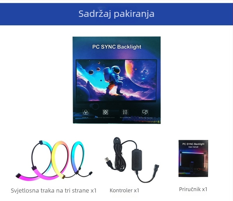 RGB LED traka za monitor sa sinhronizacijom zaslona
