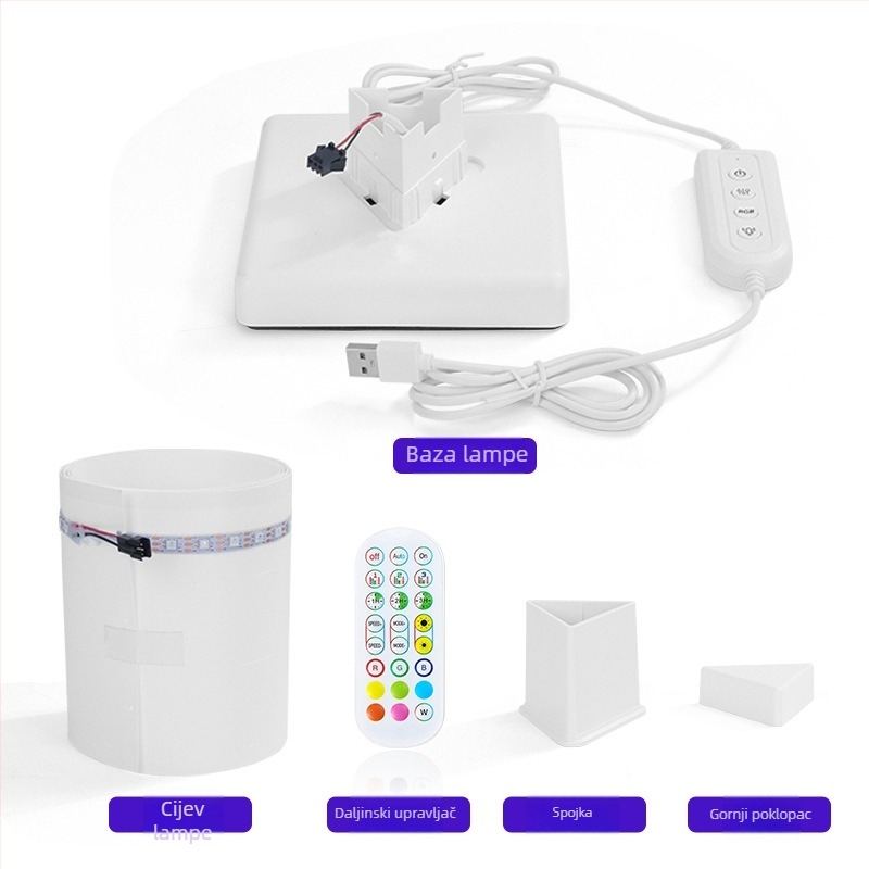 Trokutasta podna lampa s RGB LED trakom za ambijentalno osvjetljenje, kutna lampa s Bluetooth senzorom zvuka, za gaming sobu i bar
