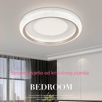 Stropno svjetlo za spavaću sobu – moderni minimalistički dizajn, luksuzan kristalni kremasti stil, puni spektar osvjetljenja