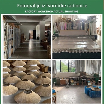 Abazur od ratana za viseću svjetiljku, zen stil, japanski nadahnut, za dnevni boravak, blagovaonu i radnu sobu