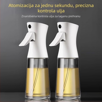Staklena boca za raspršivanje ulja za kuhinju i air fryer, atomizirani sprej za ulje