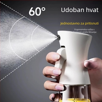 Staklena boca za raspršivanje ulja za kuhinju i air fryer, atomizirani sprej za ulje