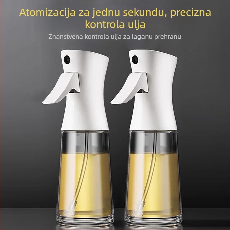 Staklena boca za raspršivanje ulja za kuhinju i air fryer, atomizirani sprej za ulje