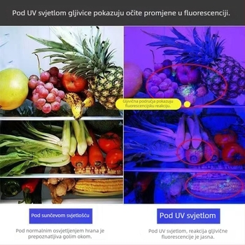 UV svjetiljka 365 nm za provjeru banknota s fluorescenskim agensom – prijenosna LED ljubičasta svjetlost za UV zračenje i detekciju