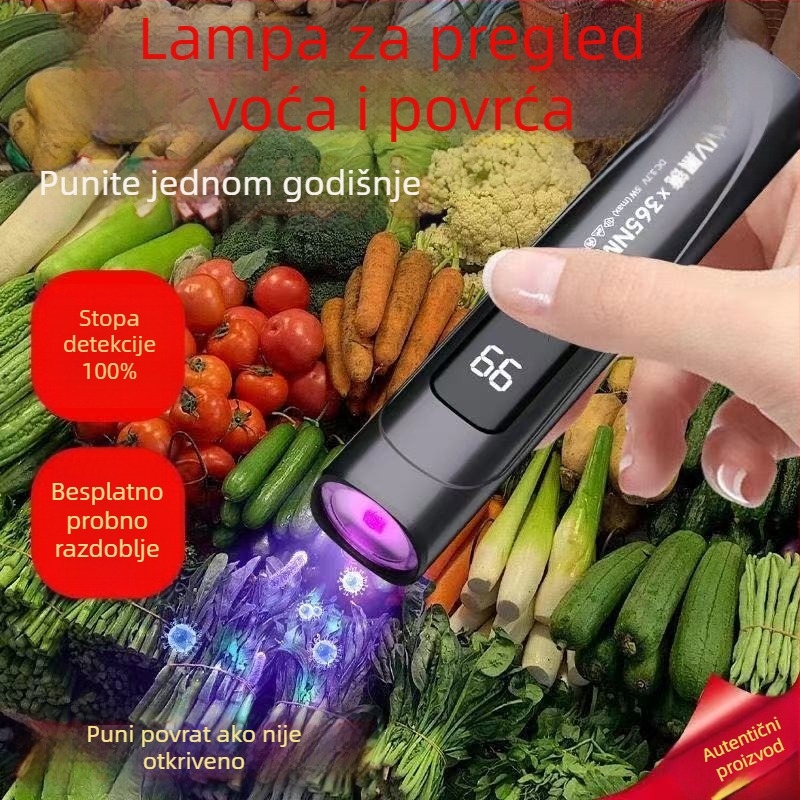 UV svjetiljka 365 nm za provjeru banknota s fluorescenskim agensom – prijenosna LED ljubičasta svjetlost za UV zračenje i detekciju