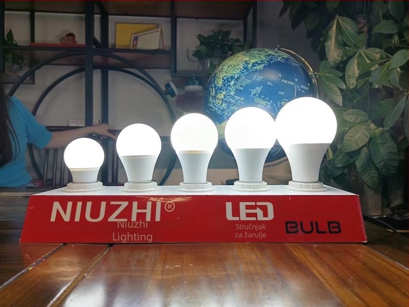 LED žarulja s plastičnim premazom aluminija, s priključkom E27 ili B22 bajonetom, energetcki štedljiva, oblik A60