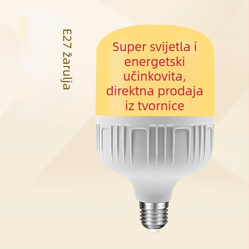 LED žarulja E27 za kućnu i poslovnu upotrebu, energetski učinkovita, izdržljiva, svijetla topla svjetlost, niska potrošnja energije