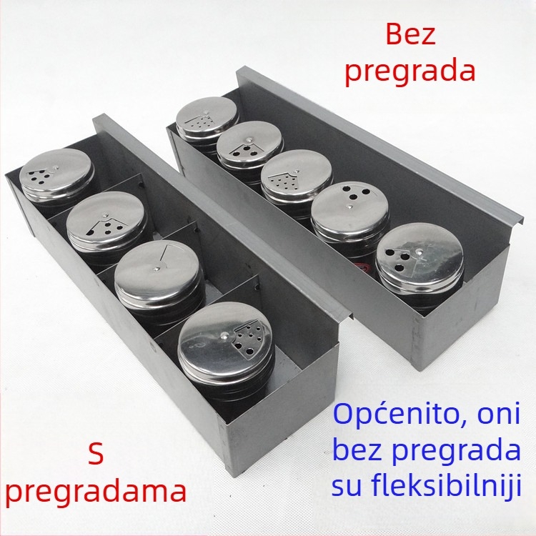 Kutija za začine s visećim stalkom za vanjski roštilj na drveni ugljen – izuzetno čvrst dodatak