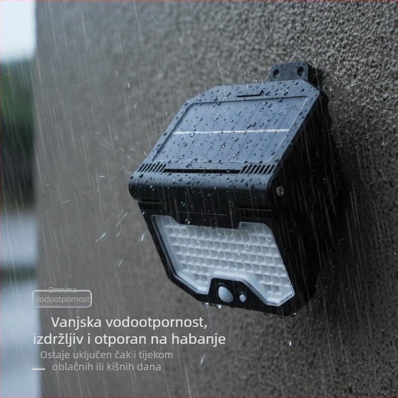Solarna dijeljena vanjska vodootporna LED reflektor za krajolik i dvorište, s senzorom pokreta i kontrolom svjetla, zidno LED svjetlo za garažu