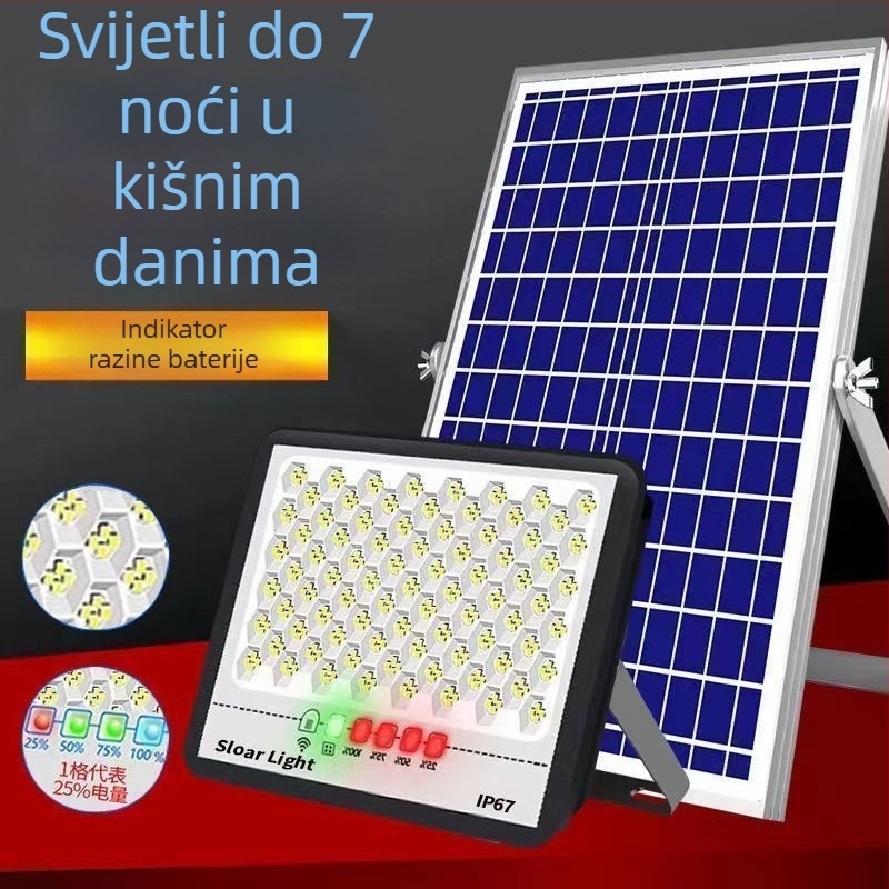 Solarna vanjska svjetiljka za vrt i ulicu, više mogućnosti snage: 300W, 3000W, 5000W, 10000W; IP65; 36V; SMD2835