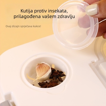 Hermetična posuda za skladištenje riže — otporna na insekte i vlagu, hrana odobrena kvaliteta, moderan minimalistički dizajn, kapacitet 10 L i više