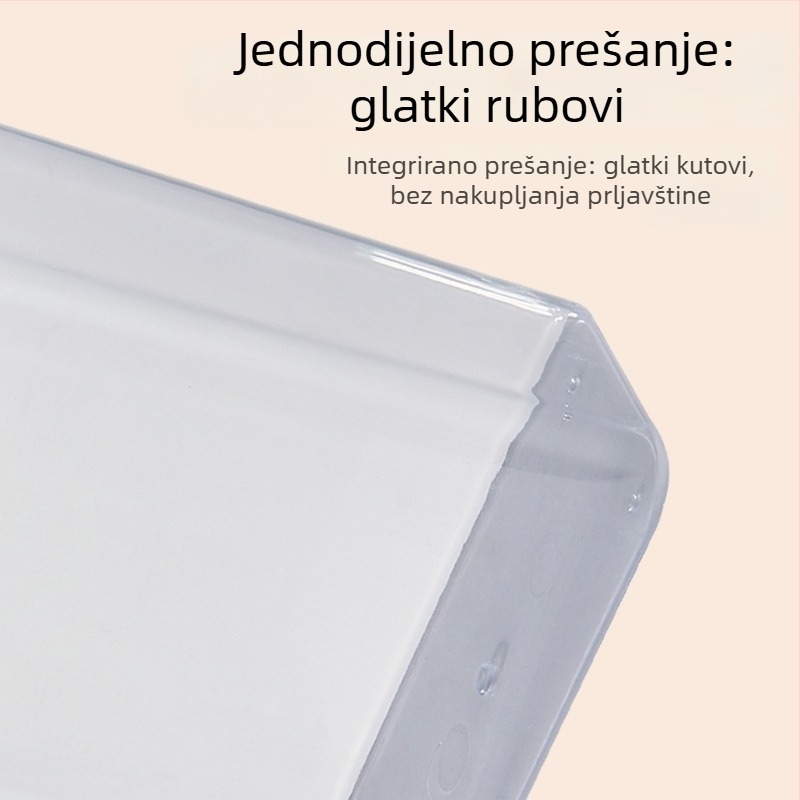 Prozirna plastična četvrtasta posuda za kuhinju za skladištenje žitarica, praška od kave i voćnog praha