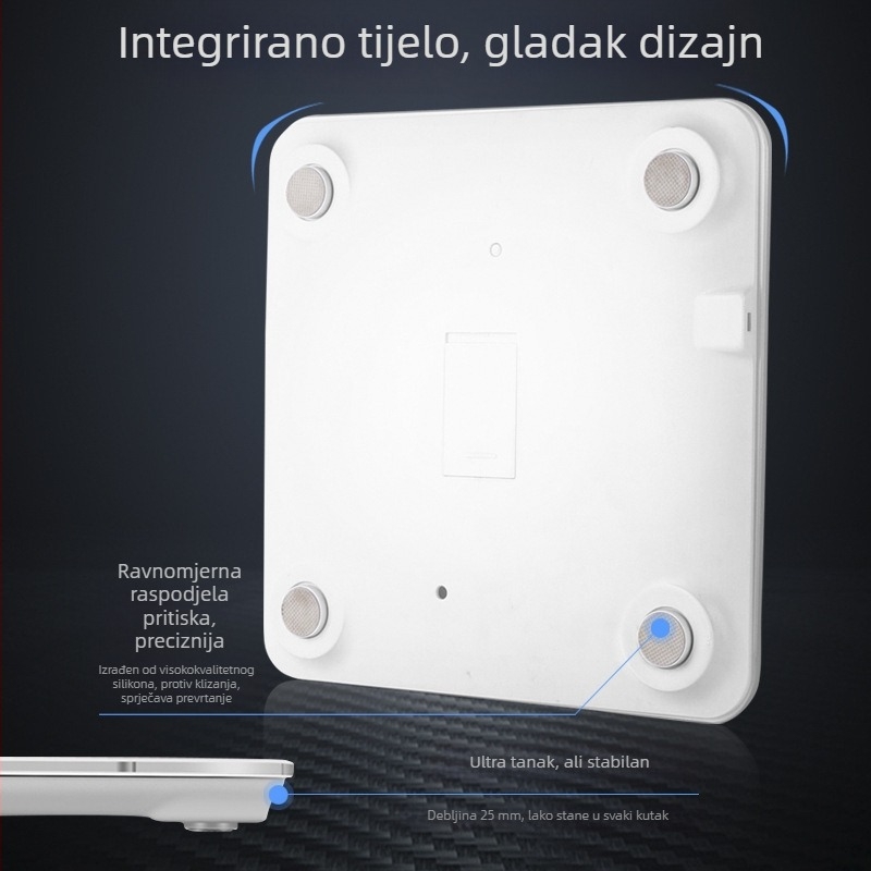 Elektronička vaga za odrasle, kućna upotreba, vaga za tjelesnu masnoću s Bluetoothom, pametna vaga tijela, pogodna za studentske domove