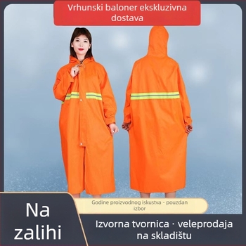 Reflektirajući kišni pončo od Oxford platna, unisex, cijelo tijelo, za vanjski rad