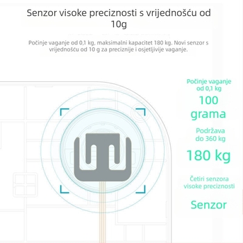 Inteligentna vaga za tjelesnu masnoću s Bluetoothom - digitalna vaga za kućnu upotrebu