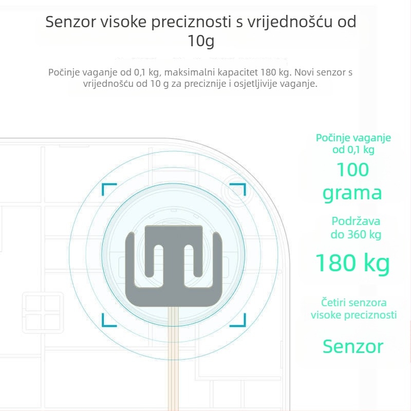 Inteligentna vaga za tjelesnu masnoću s Bluetoothom - digitalna vaga za kućnu upotrebu