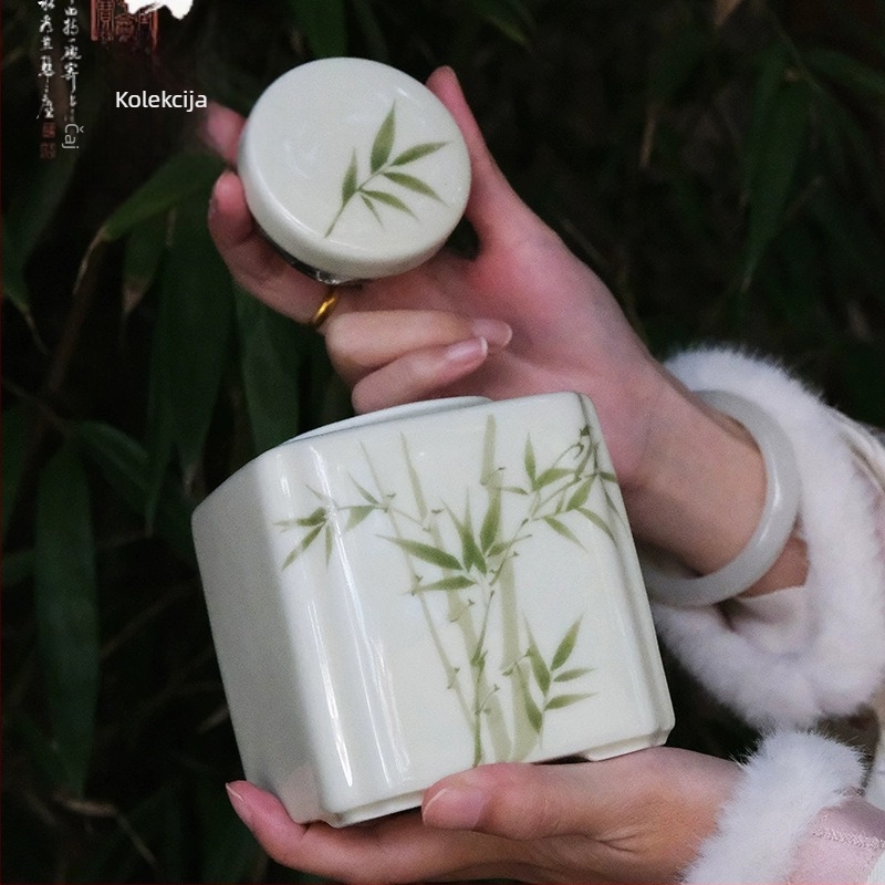 Premijska prijenosna kutija za čaj u platnenoj torbi — prazna poklon kutija za Longjing (Dragon Well), Maojian i Biluochun, prilagodljiva