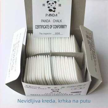 Panda brand voskasti nevidljivi marking prašak za šivanje, 50 komada u kutiji.