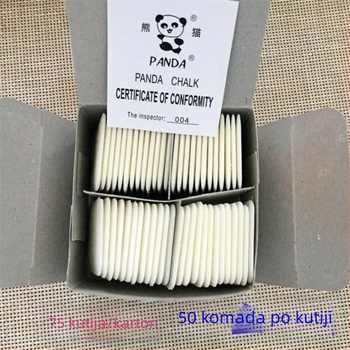 Panda brand voskasti nevidljivi marking prašak za šivanje, 50 komada u kutiji.