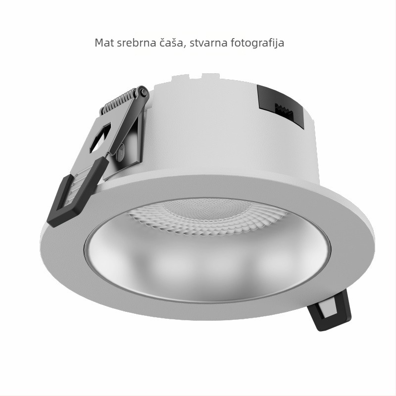 LED ugrađeni downlight u plafon s antirefleksijom, pun spektar, zaštita očiju, ugrađen spot