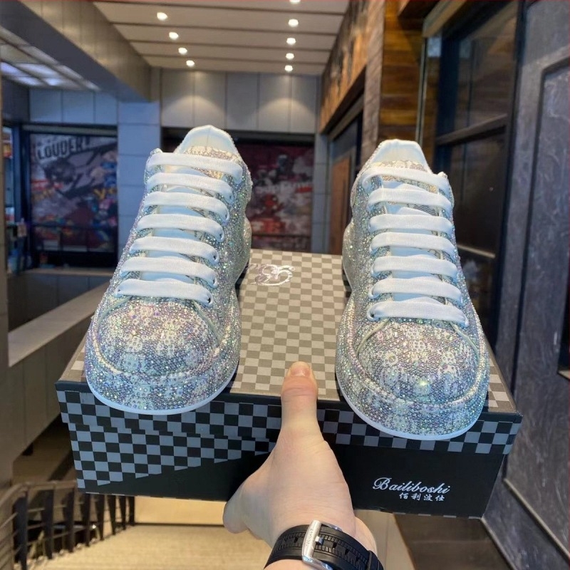 Platformske tenisice s kristalima, debelim potplatom, korejskog stila dad sneakers