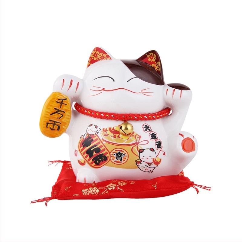 Keramička mačka Maneki Neko, kućni ukras japanskog stila, dar za otvaranje trgovine