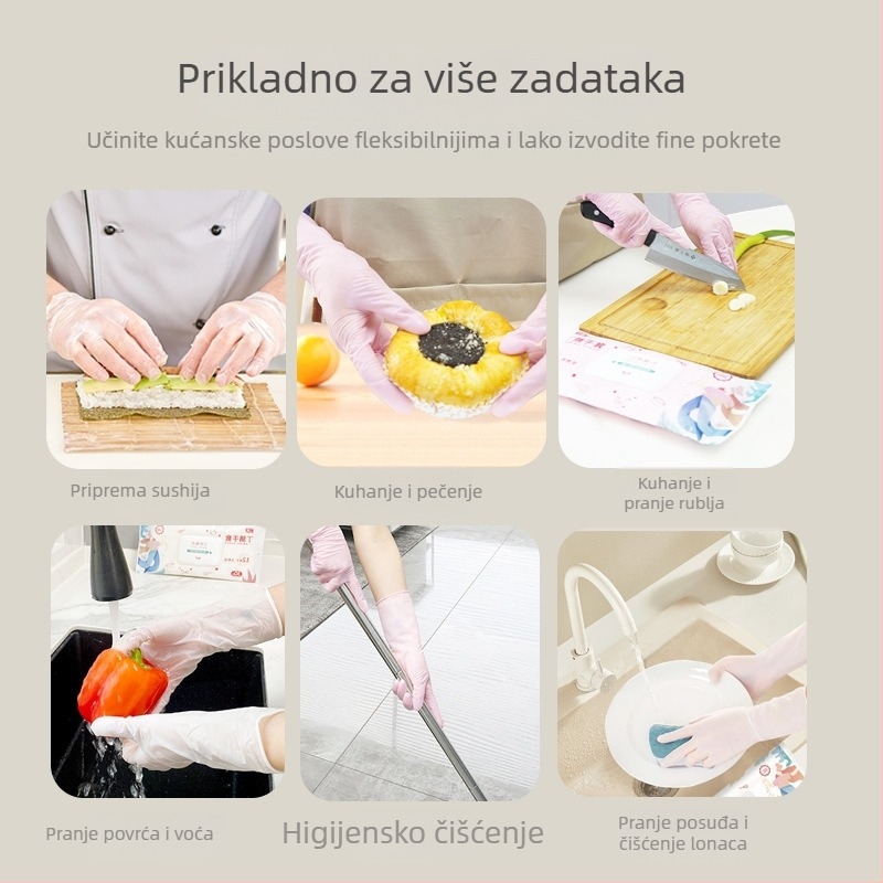 Weisheng nitril jednorazne rukavice za kućno čišćenje, izdržljive za kuhinju, pranje posuđa i rublje