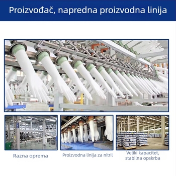 Nitril jednorazovne rukavice za pranje posuđa, kuhinjska upotreba, izdržljive, prehrambena kvaliteta, otporne na ulje, produžene duljine