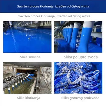 Nitril jednorazovne rukavice za pranje posuđa, kuhinjska upotreba, izdržljive, prehrambena kvaliteta, otporne na ulje, produžene duljine