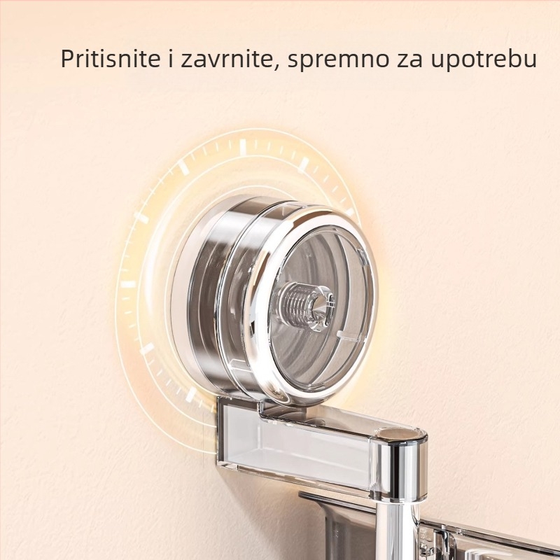 Okretni višeslojni organizator sa vakuumskim držačima za kuhinju, za luk, đumbir i bijeli luk
