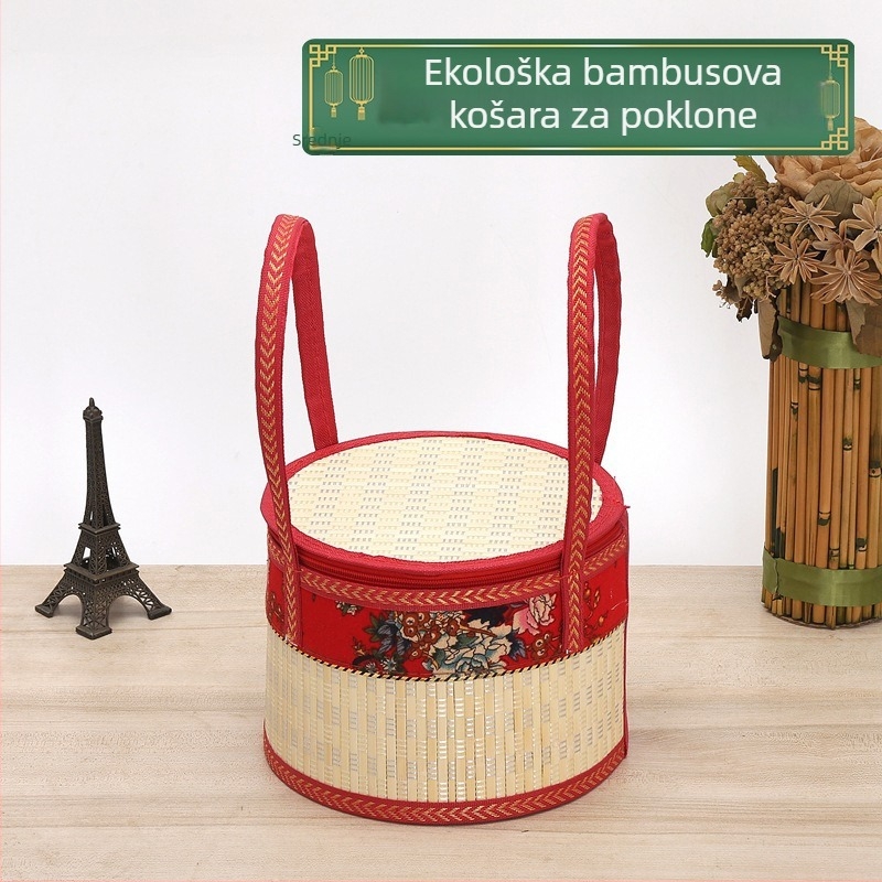Drvena kutija od bambusa za rižine knedle i mooncakes
