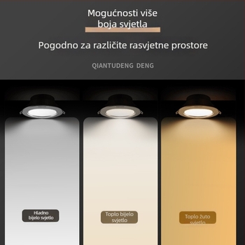 GOPO ugrađeni LED downlight A6LED, 5W–24W, komercijalno i uredsko osvjetljenje