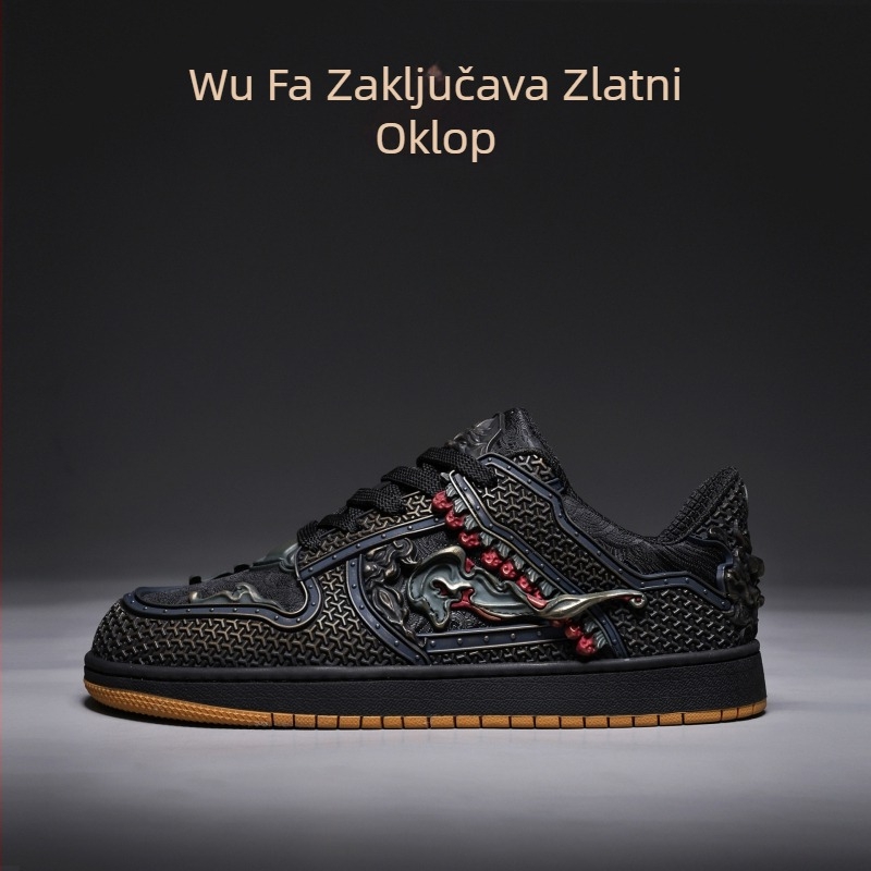 Muške tenisice Wukong Red Demon King, ljeto 2026, kineskog stila casual, niskog profila