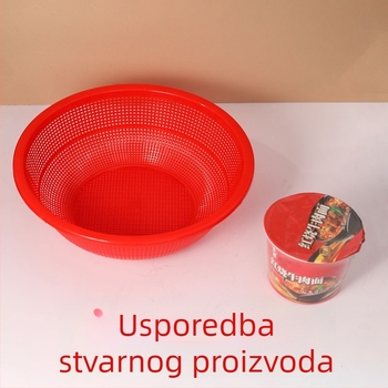 36 cm okrugli kuhinjski odvodni koš za pranje povrća i voća, plastični