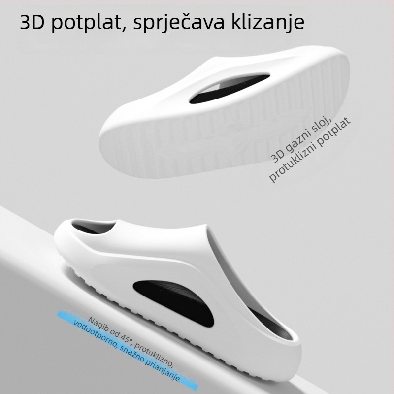 Muške papuče od EVA pjene s debelim đonom, za unutarnju i vanjsku upotrebu, protuklizne, bez mirisa, osjećaj hodanja po oblaku
