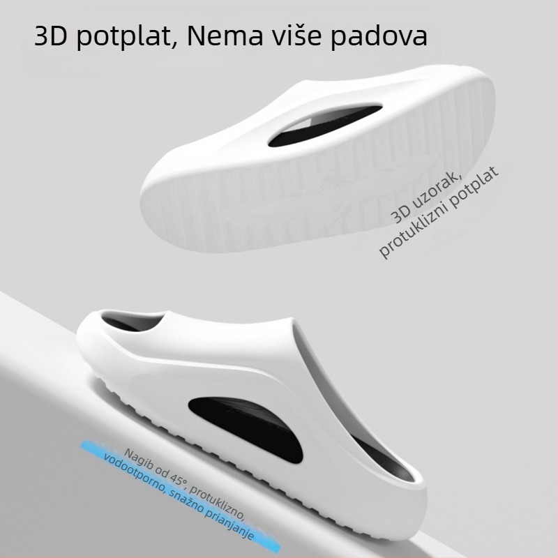 Muške papuče od EVA pjene s debelim đonom, za unutarnju i vanjsku upotrebu, protuklizne, bez mirisa, osjećaj hodanja po oblaku