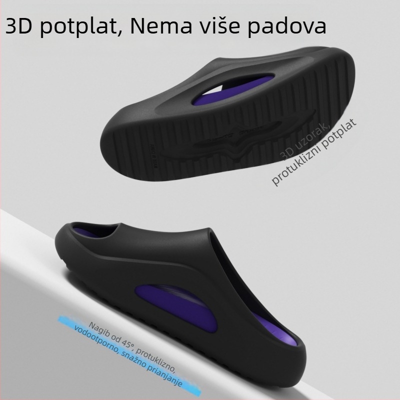 Muške papuče od EVA pjene s debelim đonom, za unutarnju i vanjsku upotrebu, protuklizne, bez mirisa, osjećaj hodanja po oblaku