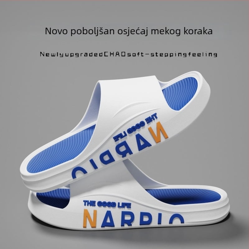 Muške outdoor ljetne sportske papuče – protuklizne, denim gornji dio, PVC potplat, udobne za plažu