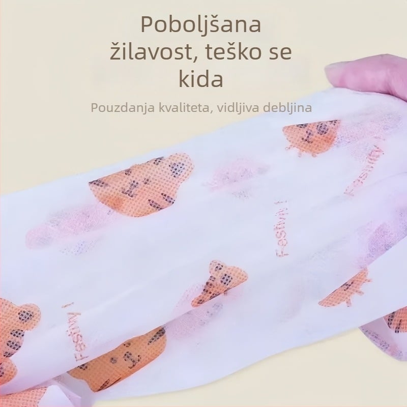 Jednokratne navlake za cipele s otiskom, od nepropusnog materijala, karikaturalan dizajn, debeli i otporni na habanje, unutarnja zaštita od prašine, za goste, studente i računalne sobe