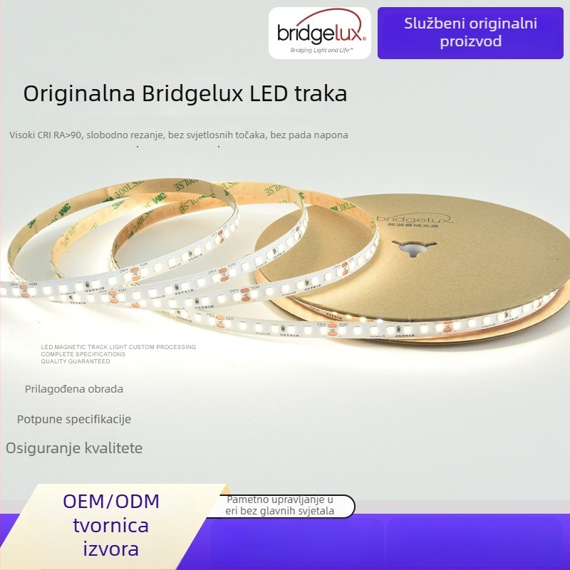 Puri LED traka s punim spektrom zaštite očiju, za unutarnju uporabu u dnevnom boravku, stropna linearna traka niskog napona