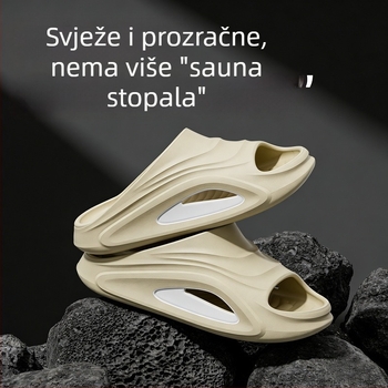 Muške EVA pjene slide sandale – ljeto, protivklizne, anti miris, tihe, brzo sušeće, za kuću i van