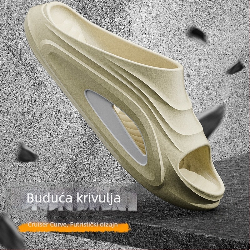 Muške EVA pjene slide sandale – ljeto, protivklizne, anti miris, tihe, brzo sušeće, za kuću i van
