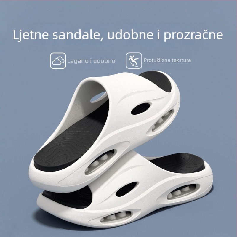 Muške papuče za ljeto 2025 – novi model za vanjsku upotrebu, protuklizne, mekana tabanica, udobne sportske papuče s dva načina nošenja