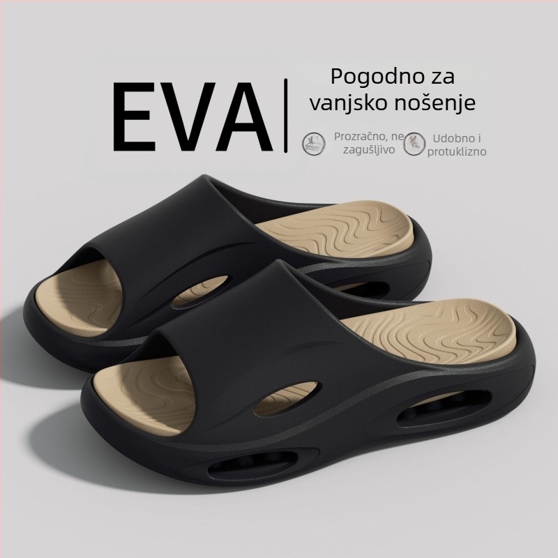 Muške papuče za ljeto 2025 – novi model za vanjsku upotrebu, protuklizne, mekana tabanica, udobne sportske papuče s dva načina nošenja