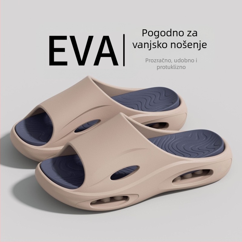 Muške papuče za ljeto 2025 – novi model za vanjsku upotrebu, protuklizne, mekana tabanica, udobne sportske papuče s dva načina nošenja