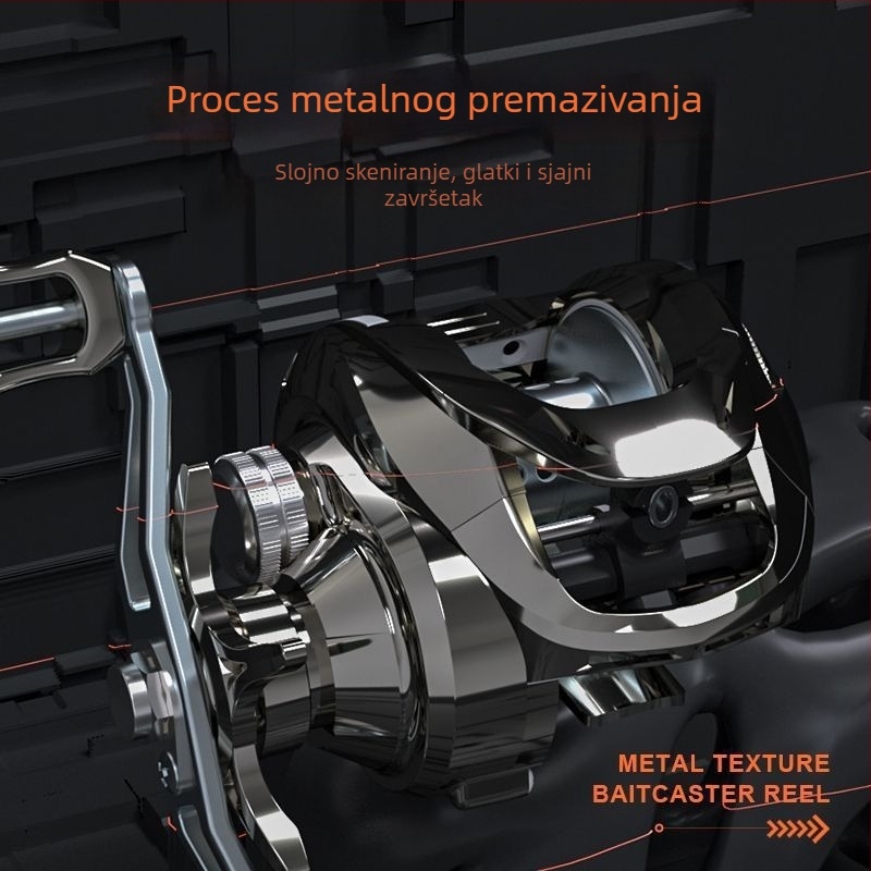 Mulineta od punog metala u obliku kapljice za daljinski ribolov umjetnim mamcima